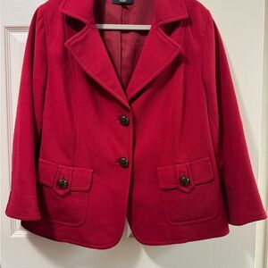 Talbots Vibrant Red Blazer